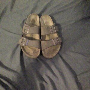 Brown Birkenstock sandals